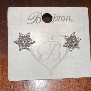 Brighton Arctica Snow Flake Stud Earrings - J21911 NWT